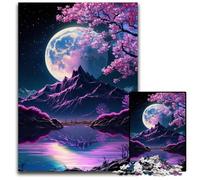 1000 Piece Jigsaw Cherry Blossoms Mountain Jigsaw Puzzles for Adults for Birthdays, Holidays, Best for Christmas 26X38CM/10.23x14.96inch