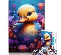 1000 Piece Jigsaw Colorful Art Duck 1000 Piece Jigsaw Puzzles for Adults & Teens,Toys Educational Games Stress Relieving Wall Decoration 75x50cm