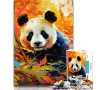 1000 Piece Jigsaw Colorful Art Panda 1000 Piece Jigsaw Puzzles for Adults Gifts,gifts for Friends And Family for for Age 14 75x50cm