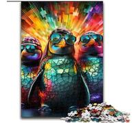 1000 Piece Jigsaw Colorful Art Penguin Impossible Jigsaw Puzzles for Adults Family Game Night Fun, DIY Decorative Artwork size : 50x75cm