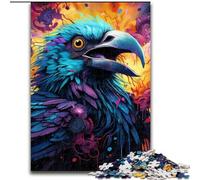 1000 Piece Jigsaw Colorful Crow Adult Jigsaw Puzzles 1000 Pieces with Family Interactive Game, for Ages 14+ size : 50x75cm