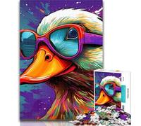1000 Piece Jigsaw Colorful Duck Flowers 1000 Piece Jigsaw Puzzles for Adults Gifts,gifts for Friends And Family for for Age 14 26x38cm