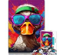 1000 Piece Jigsaw Colorful Duck Flowers 1000 Piece Jigsaw Puzzles for Adults Gifts,gifts for Friends And Family for for Age 14 75x50cm