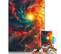 1000 Piece Jigsaw Colorful Explosion Galaxy Jigsaw Puzzles for Adults,Artistic Wall Decor & Birthday Gift Idea for Friends, Home Office 50x75cm
