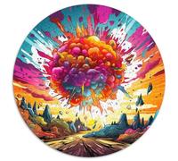 1000 Piece Jigsaw Colorful Explosion Jigsaw Puzzles for Adults for Birthdays,Christmas,Halloween,Thanksgiving,Easter 67.5x67.5cm