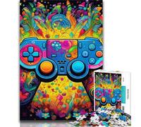 1000 Piece Jigsaw Colorful Gamepad Adult Jigsaw Puzzles 1000,Toys Educational Games Stress Relieving Great Gifts And Toys 26x38cm