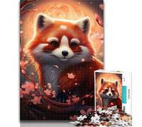 1000 Piece Jigsaw Colorful Red Panda Jigsaw Puzzles 1000 Pieces for Adults Teens,for Age 14+ Impossible Game Best Gift for Adults And Teenagers 26x38cm