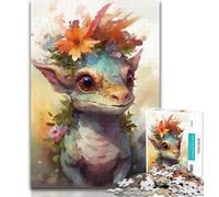 1000 Piece Jigsaw Colourful Dinosaur Baby Jigsaw Puzzle 1000 Pieces for Teenagers,Educational Toys Is Ideal As A Gift for The Whole Family 26x38cm