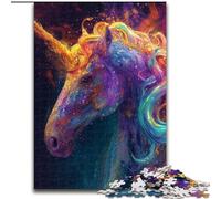 1000 Piece Jigsaw Colourful Unicorns Jigsaw Puzzles for Adults size 50x75cm Brain Challenge Game for Teenagers & Family Interaction