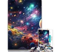 1000 Piece Jigsaw Colourful Universe 1000 Piece Jigsaw Puzzles for Teenagers Gifts,Wall Decoration Unique Birthday And Xmas Gifts Suitable for And 14 50x75cm