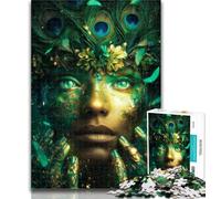 1000 Piece Jigsaw Cosmic Forest Spirit Jigsaw Puzzles for Teenagers 1000,Challenging Difficult with Fully Interlocking Randomly Shaped Pieces 26x38cm
