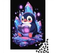 1000 Piece Jigsaw, Crystal Penguin Reader, 38x26cm/1000pcs | For adults who enjoy puzzles over the holidays: Adult jigsaw puzzle with 1000 pieces fits long December evenings.