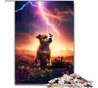 1000 Piece Jigsaw Cute Dog on Mars Jigsaw Puzzles 1000 Pieces for Adults Toys Gift Educational Intellectual Decompressing Fun Family Game size 50x75cm