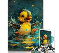 1000 Piece Jigsaw Cute Little Yellow Duck 1000 Pieces Jigsaw Puzzle For Adults Teens,Parent-child Interaction for Age 14 Years Up 26x38cm