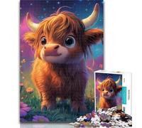 1000 Piece Jigsaw Cute Yak Baby 1000 Piece Jigsaw Puzzles for Adults & Teens,Educational Stress Relief Toy Great Gifts And Toys 26x38cm