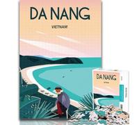 1000 Piece Jigsaw Da Nang Jigsaw Puzzles 1000 Pieces for Adults Teens,for Age 14+ Impossible Game Best Gift for Adults And Teenagers 26x38cm