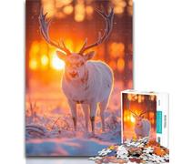 1000 Piece Jigsaw Deer 1000 Pieces Jigsaw Puzzle for Adults& Teens,Classic Educational Games Beautiful Decoration 50x75cm