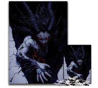 1000 Piece Jigsaw Demon Woman Emerging Paper Jigsaw Puzzles Perfect for Family Fun Party Games Birthday Party Favors 1000 PCS(38x26cm)