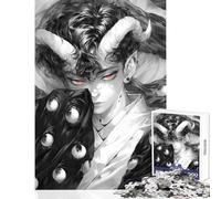 1000 Piece Jigsaw Demonic Prince Jigsaw Puzzles for Adults Precision Cutting Wishlist with Santa Claus Brainteaser Family Games (38x26cm)