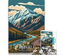 1000 Piece Jigsaw Denali National Park 1000 Piece Jigsaw Puzzles for Adults,for Is Ideal As A Gift for The Whole Family for And 14 Years Old 75x50cm