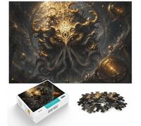 1000 Piece Jigsaw, Devil Golden Cthulhu, New Year Gift, 1000pcs (70x50cm) | For winter weekends: Adult jigsaw puzzle with 1000 pieces offers a longer activity for the holidays.