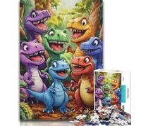 1000 Piece Jigsaw Dinosaur Jigsaw Puzzles for Adults,Artistic Wall Decor & Birthday Gift Idea for Friends, Home Office 50x75cm