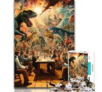 1000 Piece Jigsaw Dinosaur World 1000 Pieces Jigsaw Puzzle for Adults& Teens,Classic Educational Games Beautiful Decoration 26x38cm