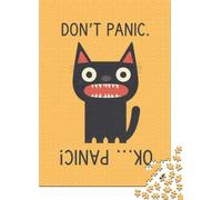 1000 Piece Jigsaw, Don't Panic Poster, 52x38cm/1000pcs