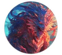 1000 Piece Jigsaw Dragon Monster Fury Impossible Jigsaw Puzzles for Adults Creative Family Game & Home Decor, for Teenagers 67.5x67.5cm