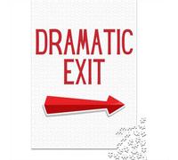 1000 Piece Jigsaw, Dramatic Exit Sign, New Year Gift, 70x50cm/1000pcs | For free days in December: Adult jigsaw puzzle with 1000 pieces works well for shared time during the holidays.