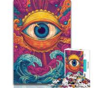 1000 Piece Jigsaw Dream Eye Jigsaw Puzzle 1000 Pieces for Adults,Train Your Brain And Hands Birthday Present, Gifts 26x38cm