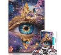 1000 Piece Jigsaw Dream Eye Jigsaw Puzzle 1000 Pieces for Adults,Train Your Brain And Hands Birthday Present, Gifts 50x75cm