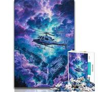 1000 Piece Jigsaw Dream Helicopter Jigsaws Puzzles 1000 Pieces for Adults Gifts,with Matching Poster And Trivia Sheet for Age 14 (50x75cm)