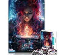 1000 Piece Jigsaw Dream Woman 1000 Piece Jigsaw Puzzles for Adults & Teens,Educational Game Challenge Toy for Women And Men 50x75cm