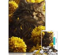 1000 Piece Jigsaw Dreamy Maine Coon Jigsaw Puzzles for Teenagers 1000 Pieces,Relax Games Is Ideal As A Gift for The Whole Family (50x75cm)