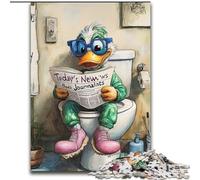 1000 Piece Jigsaw Elephant Go Toilet 1000-Piece Jigsaw Puzzle for Birthdays, Christmas, Halloween, Thanksgiving, Easter 50x75cm
