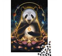 1000 Piece Jigsaw, Enlightenment of Panda, New Year Gift, 52x38cm/1000pcs