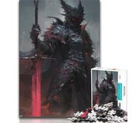 1000 Piece Jigsaw Evil Knight 1000 Piece Jigsaw Puzzles for Adults,for Is Ideal As A Gift for The Whole Family for And 14 Years Old (50x75cm)