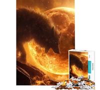 1000 Piece Jigsaw Evil Werewolf Fun at Home Activities, Precision Cutting Anti-Stress Toys Suitable for People Aged 14 And Above (38x52cm)