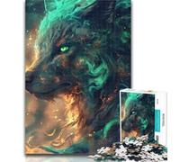 1000 Piece Jigsaw Fantasy Animal Landscape Jigsaw Puzzles for Teenagers,Toys Educational Games Stress Relieving Parent-child Interaction 50x75cm