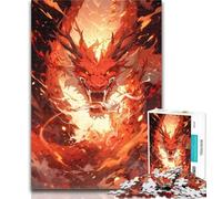 1000 Piece Jigsaw Fantasy Chinese Dragon Jigsaw Puzzle 1000 Pieces for Adults,Interesting Stress Reduction Parent-child Interaction 50x75cm