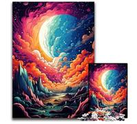 1000 Piece Jigsaw Fantasy Colorful Universe Paper Jigsaw Puzzles Brain Teaser Game, Interactive Family Game, Suitable for Ages 1000 PCS(38x26cm)