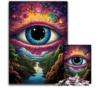 1000 Piece Jigsaw Fantasy Cosmic Eyes Puzzles for Adults Challenging Brain Teaser for Teenagers, Family Game Night Fun 1000 PCS(38x26cm)