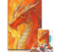 1000 Piece Jigsaw Fantasy Dragon Adult Puzzles 1000 Pieces,Toys Educational Games Stress Relieving Enhance Love between Couples 50x75cm