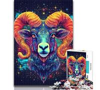 1000 Piece Jigsaw Fantasy Goat 1000 Pieces Jigsaw Puzzles for Adults And Teens,Fun Activity for Home, Rainy Days Toys, Birthday Gifts 50x75cm