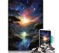 1000 Piece Jigsaw Fantasy Landscape Nature Jigsaw Puzzles for Adults,Artistic Wall Decor & Birthday Gift Idea for Friends, Home Office 26x38cm