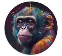1000 Piece Jigsaw Fantasy Monkey Cardboard Jigsaw Puzzles Family Interactive Game, DIY Home Decor Brain Challenge Gift 1000pcs (67.5x67.5cm)