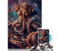 1000 Piece Jigsaw Fantasy Octopus Jigsaws 1000 Pieces for Teenagers,Stress Reliever Difficult Challenge Unique Home Decor And Gifts 50x75cm