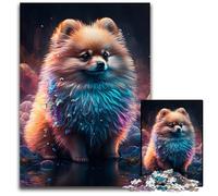 1000 Piece Jigsaw Fantasy Pomeranian Jigsaw Puzzles for Adults Challenging Brain Teaser for Teenagers, Family Game Night Fun 50x75CM/19.68x29.52inch
