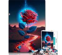 1000 Piece Jigsaw Fantasy Rose Jigsaw Puzzles for Adults 1000 Piece,Perfect for Game Nights, Colorful Toy for Home Gift (50x75cm)